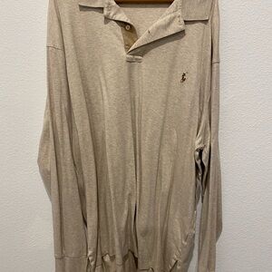 Polo by Ralph Lauren Beige Long Sleeve Shirt
